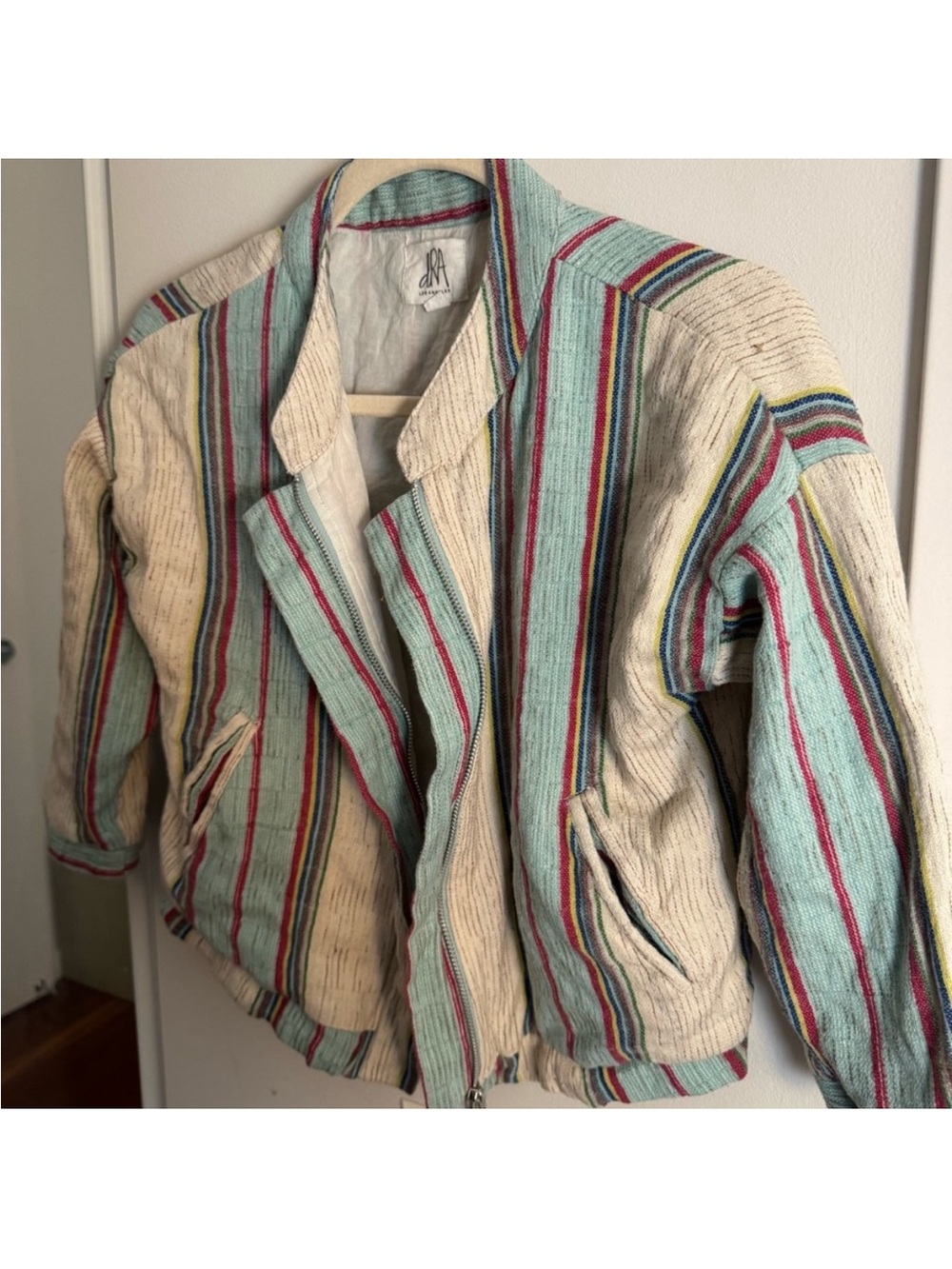 Anthropologie dRA LA Viola Striped Cropped Jacket | Multicolor | S - Picture 5 of 7